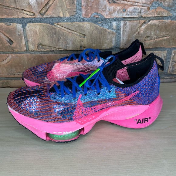 Nike x OFF-WHITE Air Zoom Tempo Next CV0697-400 Blue Pink Size 8.5 - Picture 2 of 12